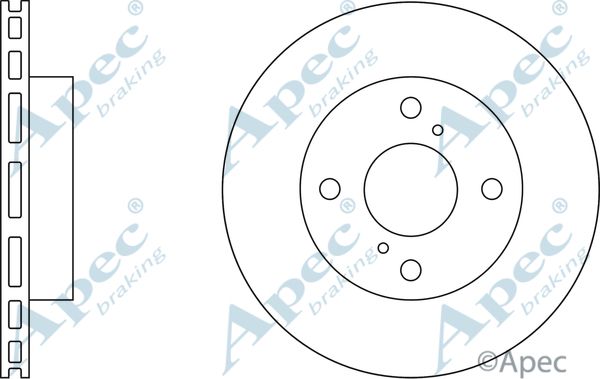 APEC BRAKING Тормозной диск DSK2801